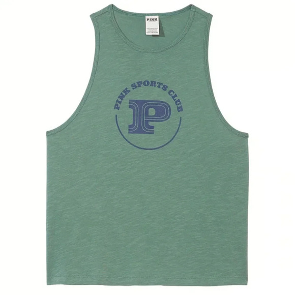 New Victoria's Secret pink racer back tank top shirt size large - Picture 2 of 7